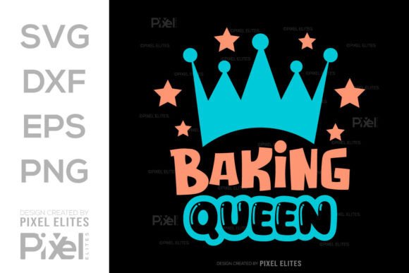 Baking Queen SVG for T-Shirt Graphics