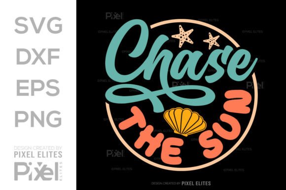 Chase the Sun SVG Graphic for Blog and Website Design