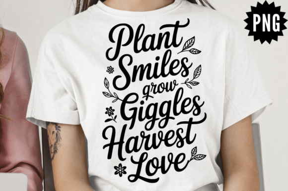Funny Garden Plant Smiles Grow Graphics