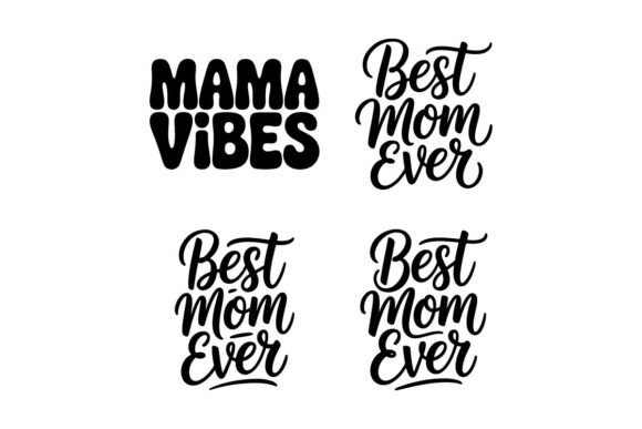 Mom T-Shirt Design Set – Modern Typography Graphics