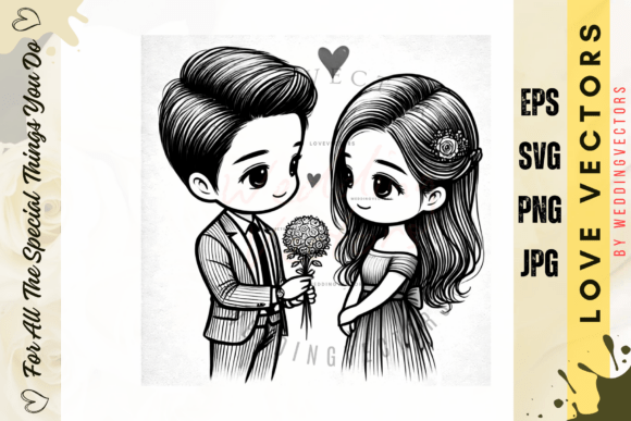 Weddingvectors - 22005930: Romantic Illustrations & Graphics