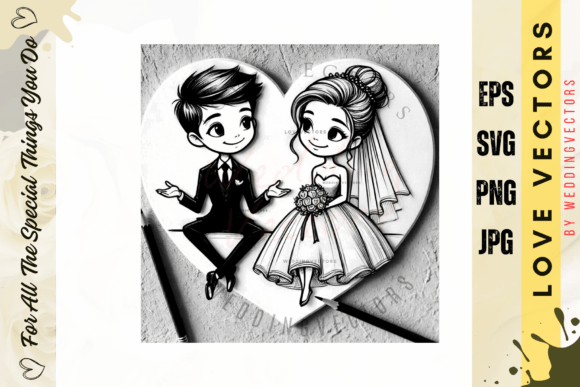 Weddingvectors Graphics for Crafters