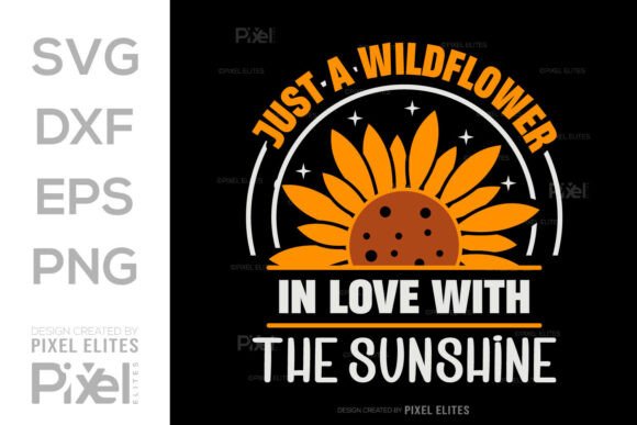 Wildflower Graphic for T-Shirt Designs